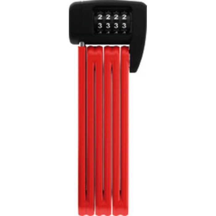 Antivol pliable ABUS BORDO LITE 6055C/85 - Rouge - Acier trempé