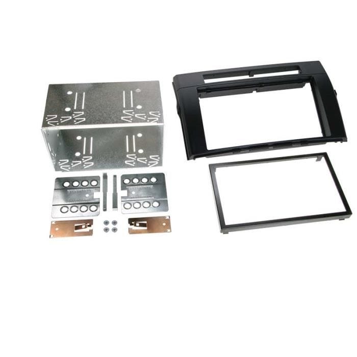 Adaptateur de façade 2-DIN - ACV - Toyota Corolla Verso - Noir - 2004 - Autoradio