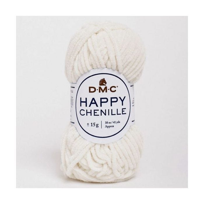 Pelote Amigurumi - DMC - HAPPY CHENILLE - 15g - Ecru - 100% Polyester
