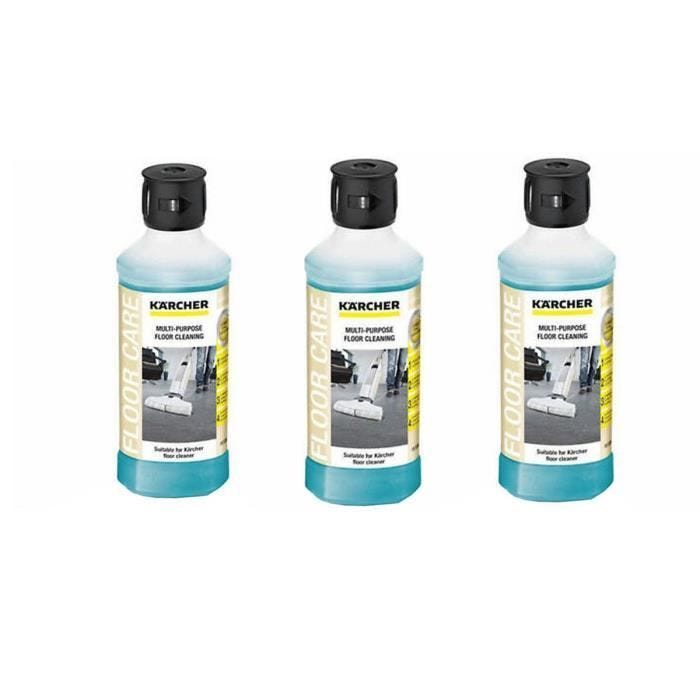 Produit nettoyant - KARCHER - Lot de 3 - 500 ml - Compatible avec nettoyeurs vapeur - Universel