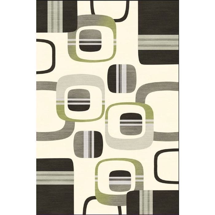 Tapis - GULLI - Vert - 160x230 cm - 6 mm - 100% Polyester - Tendance