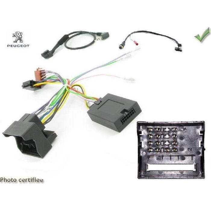 Interface Cde au Volant - ADNAuto - ADN-CAV - Compatible Peugeot - Autoradio Pioneer/Sony - Fakra