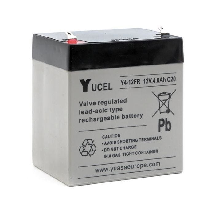 Batterie plomb AGM Y4-12 FR 12V 4Ah YUCEL - Unité(s)