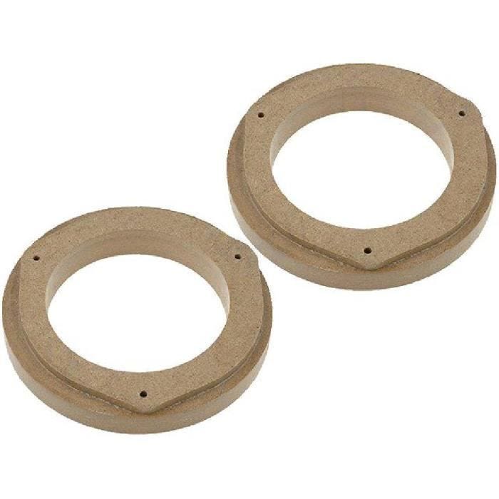 Entretoises Haut-Parleur Bois MDF 130mm - ADNAUTO - Daewoo Lanos - imprégnées - vernies