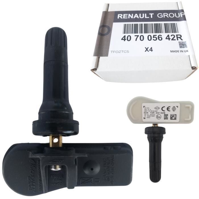 Capteur de pression des pneus - SCHRADER - TPMS - Préprogrammé - Compatible DACIA et SMART - Garantie 2 ans