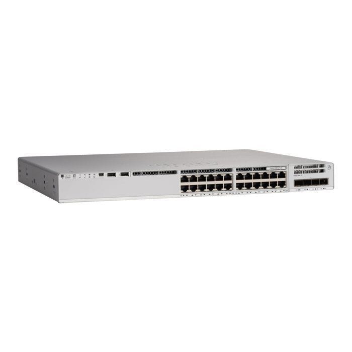Switch géré - Cisco - Catalyst 9200L - 24 ports RJ-45 - 128 Gbit/s - Noir