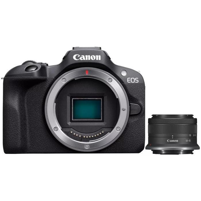 Canon appareil photo hybride eos r100 + rf-s 18-45mm f/4.5-6.3 is stm