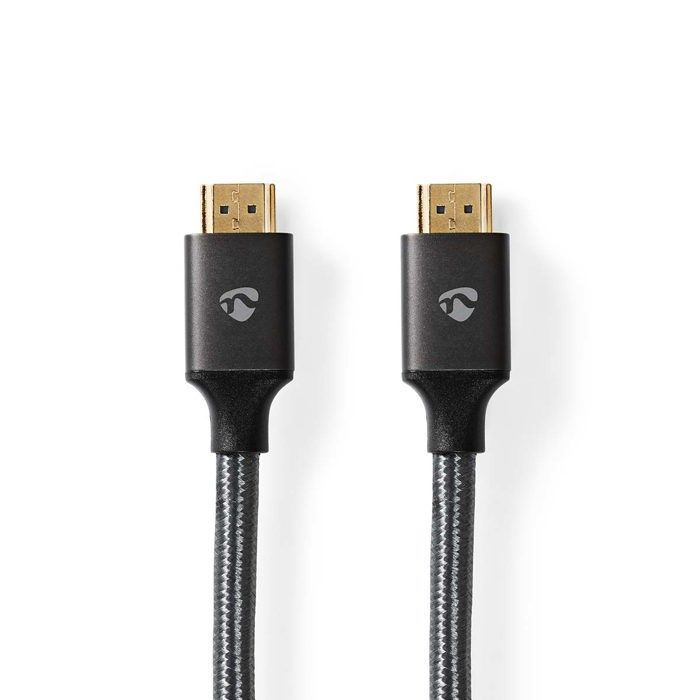 Câble HDMI - Fabritallic Nedis - 8K 60Hz - Blindé - Connecteurs plaqués or - Noir