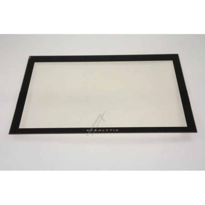 Verre intérieur de porte (à clip) pour four - Brandt, Sauter, De Dietrich - 72X0275, AS0005628 - Blanc - Mixte