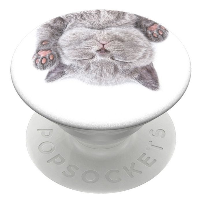 PopSockets - Support et Grip Interchangeable pour Smartphone et Tablette - Cat Nap - 800947