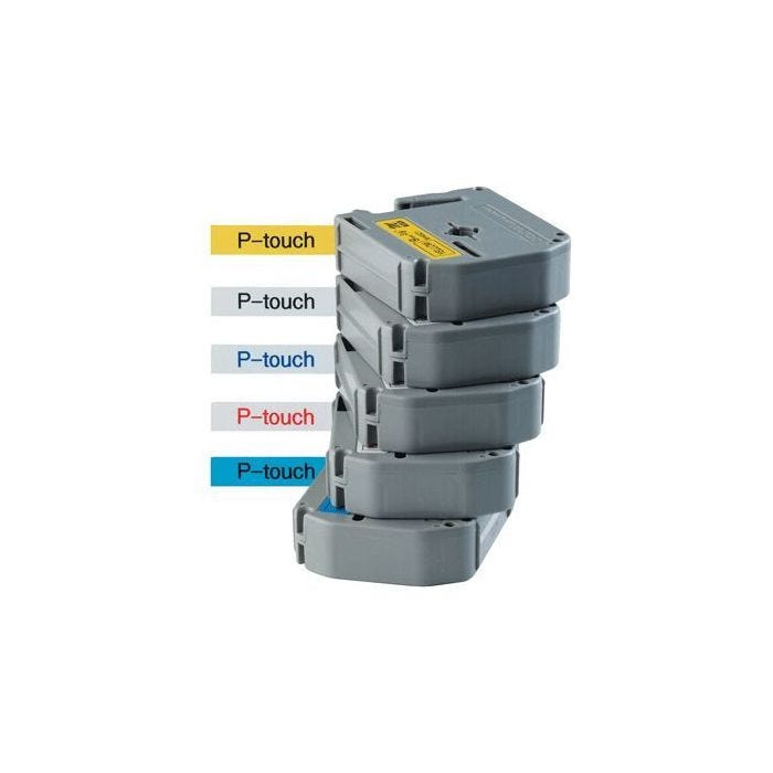 Ruban Brother P-TOUCH MK-621 - Noir / Jaune - 9mm