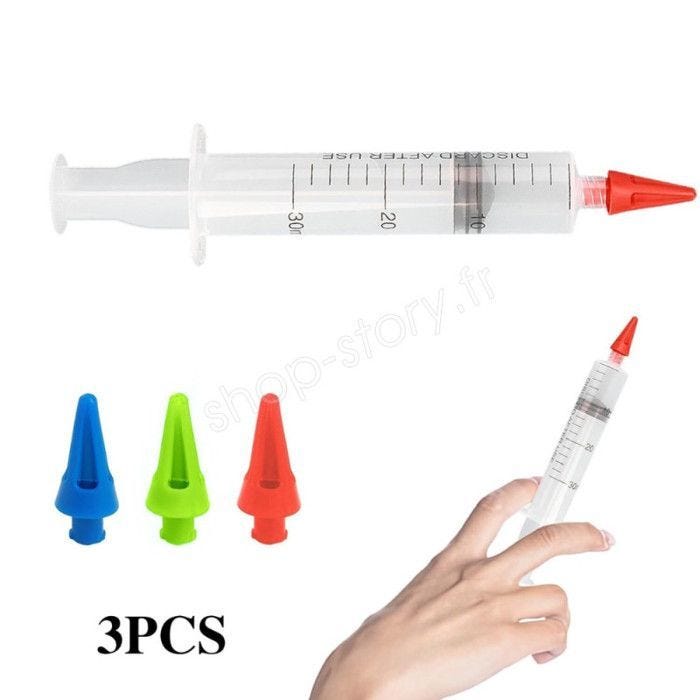 SHOP-STORY - SYREAR : Kit de Lavement pour Oreilles Anti-Cerumen Lavable avec Embouts Changeables pour Adultes et Enfants