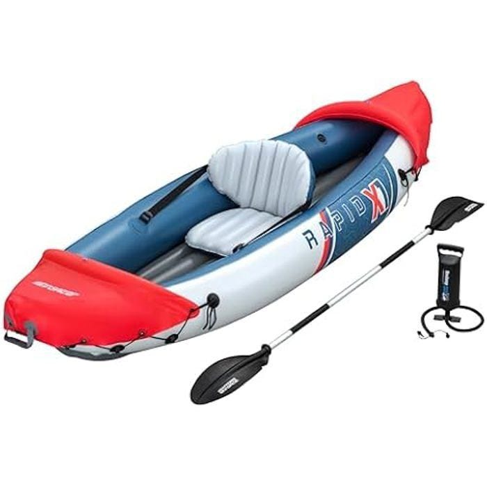 Kayak Gonflable - BESTWAY - Hydro-Force Rapid X1 - 1 place - 120 kg - 290 cm x 91 cm x 42 cm