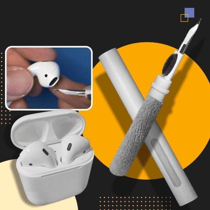 Kit de nettoyage pour écouteurs MAVURA - DIVERSE - Nettoyant pour écouteurs - Blanc - Résistant à la poussière