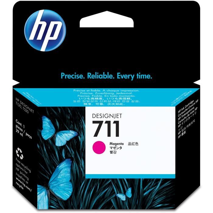 Cartouche d'encre HP 711 - Magenta - Capacité standard 29ml