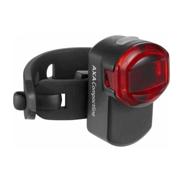 Feu arrière Compact Line rechargeable noir - AXA - Pour être vu - Support de tige de siège