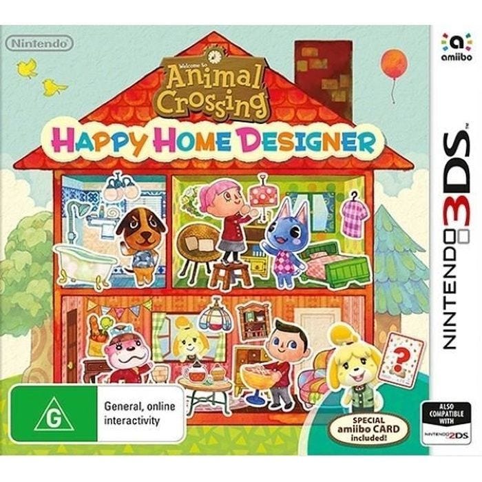 Jeu vidéo - ANIMAL CROSSING - HAPPY HOME DESIGNER - 3DS - Cartouche - Simulation - 3+