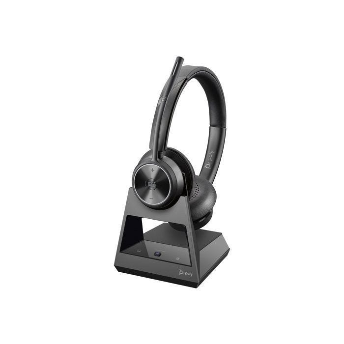Micro-casque sans fil DECT - HP Inc. - Poly Savi 7320 - Suppresseur de bruit actif - USB-A - Noir