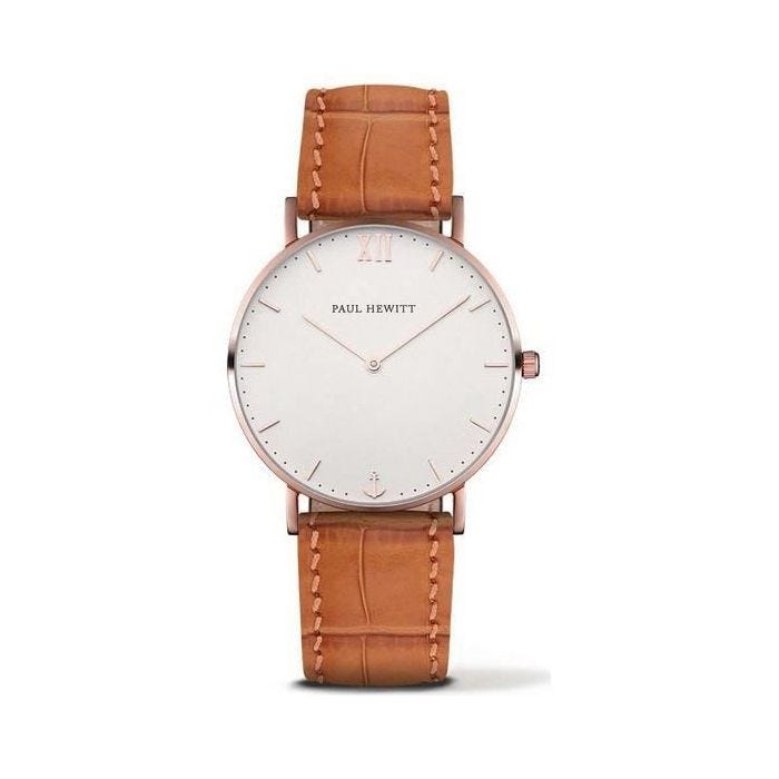 Montre - Paul Hewitt - PH-SA-R-ST-W-16M - Cuir Marron - Ø 39 mm - Quartz Analogique