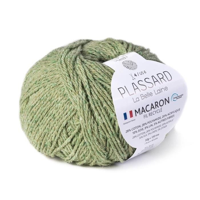 Pelote recyclé Plassard - Made in France - Vert Pale Col. 70