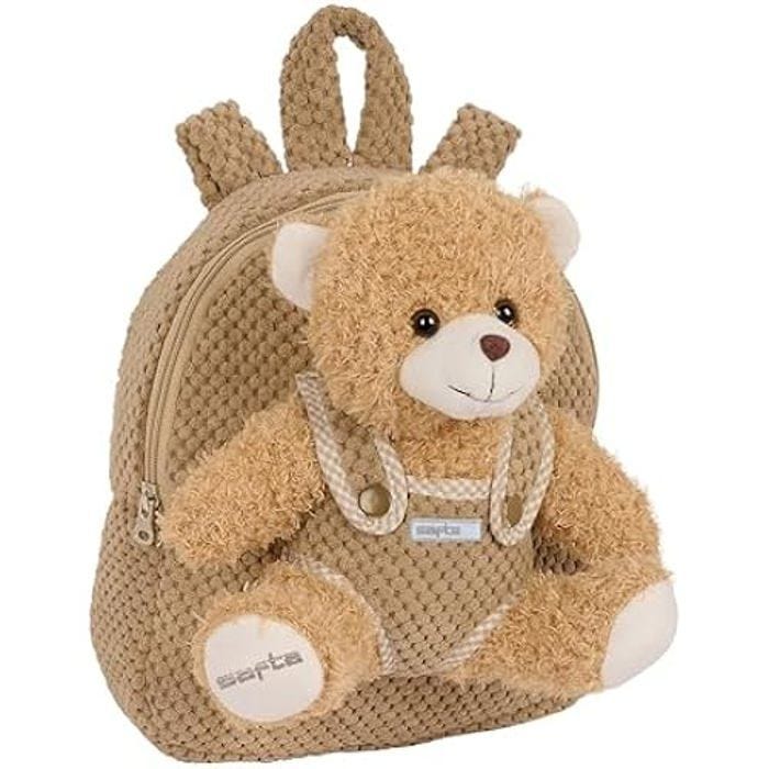 Sac à dos préscolaire - SAFTA - Modèle ours - Confortable - Facile à nettoyer - Mixte