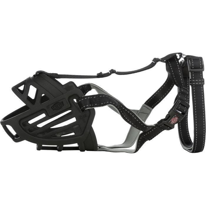 Muselière TRIXIE Muzzle Flex - Caoutchouc - Taille L - Noir