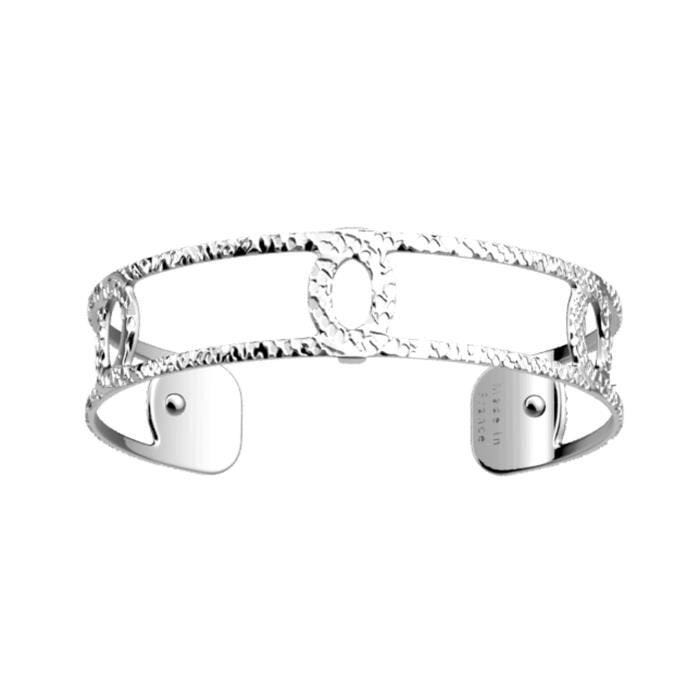 Bracelet manchette - LES GEORGETTES - Ecaille argentée - 14mm - Personnalisable - 2 ans de garantie