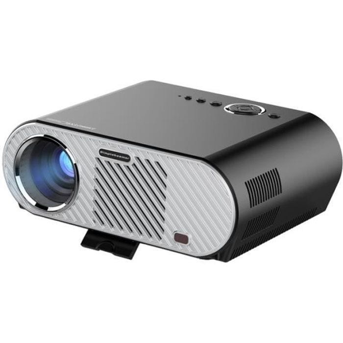 Projecteur Vidéo Tv DVd Bluray Vidéoprojecteur Full HD 1080P Port HDMI Noir YONIS