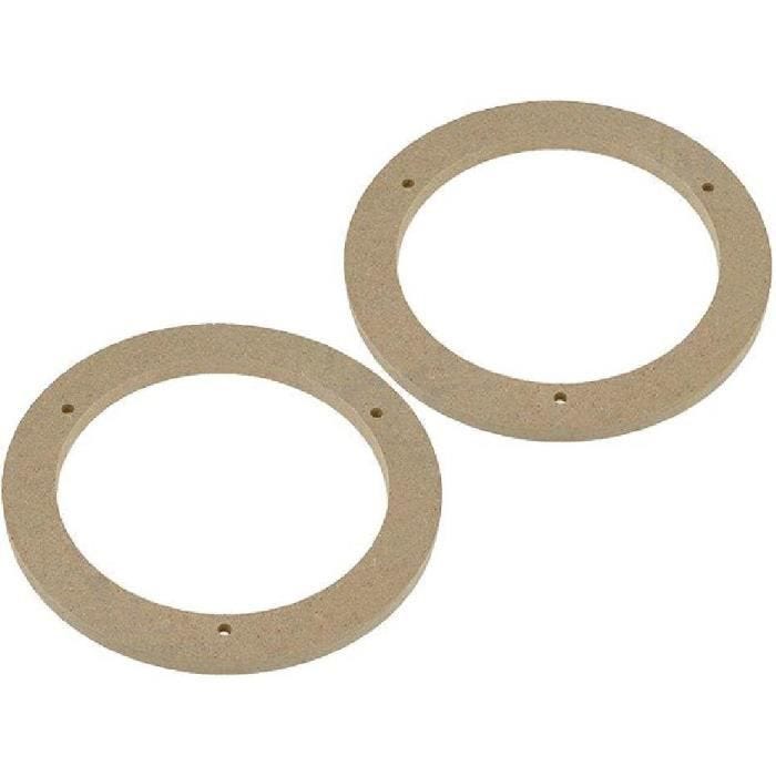 Entretoises Haut-Parleur - HP - Nissan Almera N15 - Bois MDF Vernis - 165mm - Durabilité Améliorée