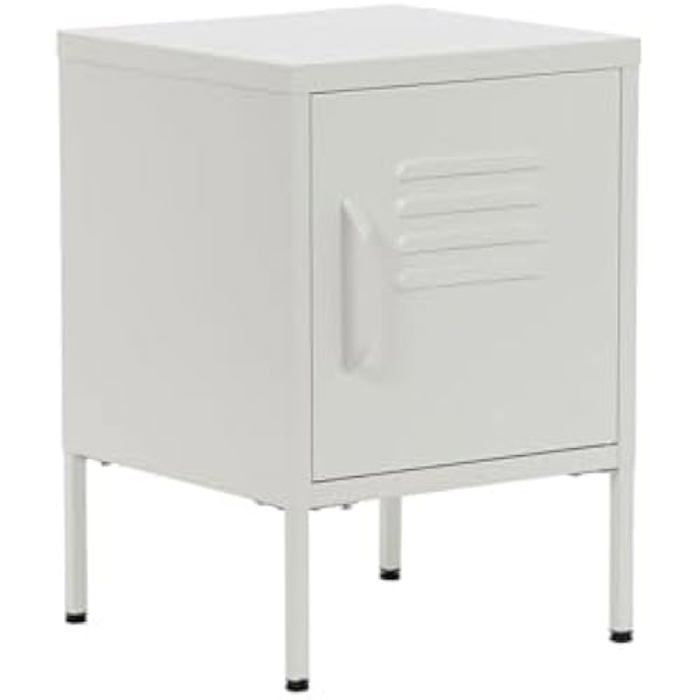 Table de Chevet - Home ESPRIT - Blanc - Métal - 35 x 35 x 51 cm - Multicolore