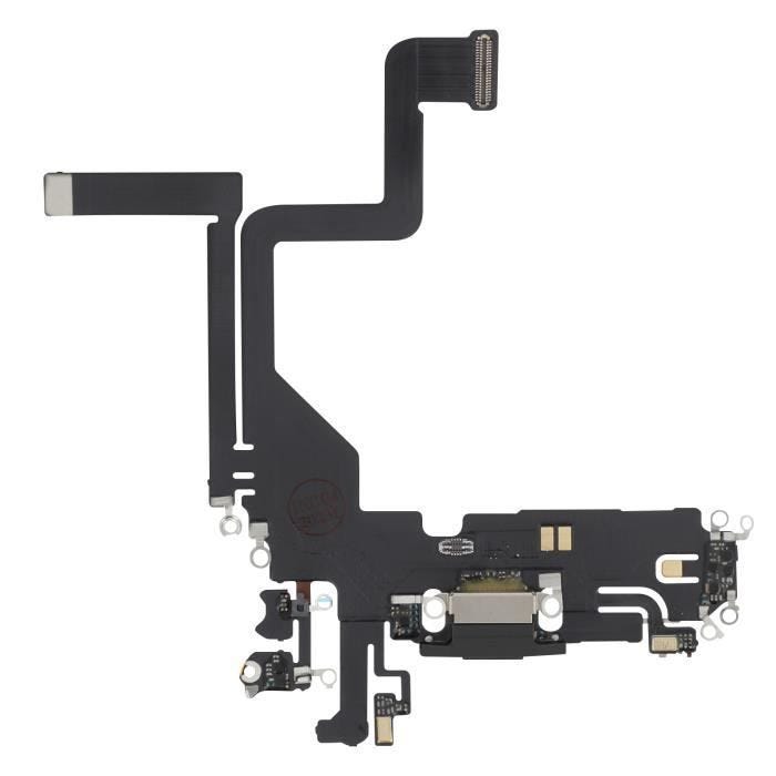 Connecteur de Charge - AVIZAR - iPhone 14 Pro - Port Lightning - Microphone - Noir