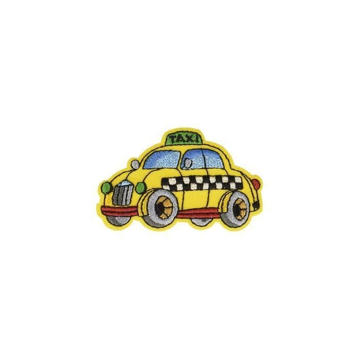Ecusson thermocollant - MDC - Véhicule taxi - 3x5 cm - Personnalisation facile - Touche unique