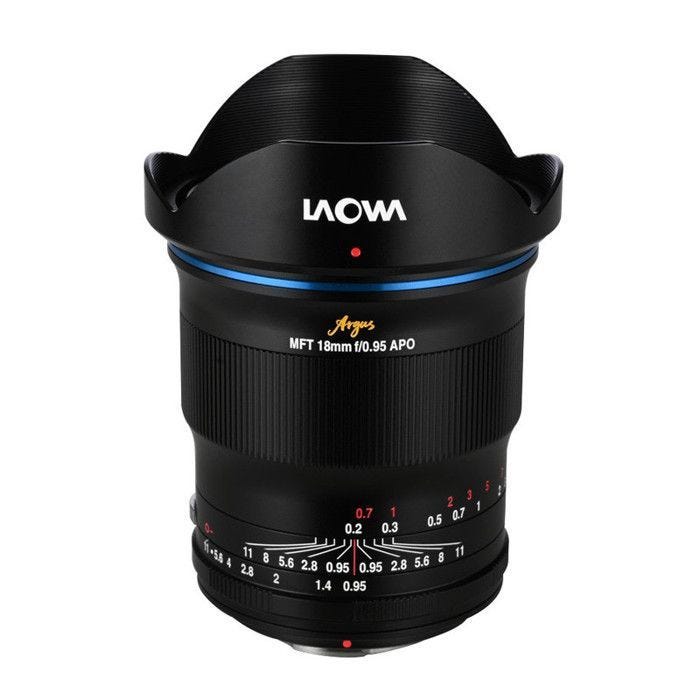 Laowa objectif argus 18mm f/0.95 apo compatible avec mft