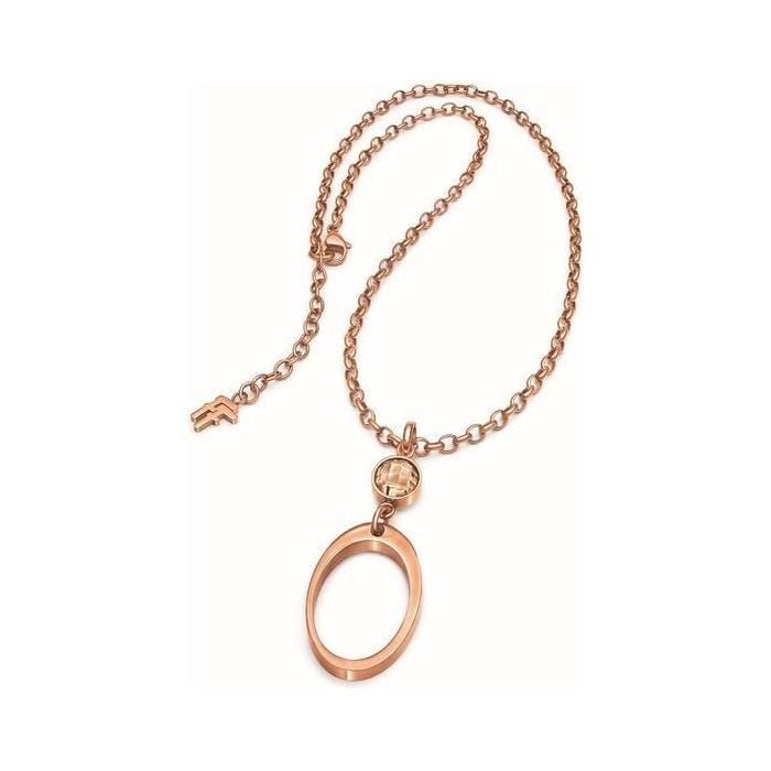 Collier Femme - Folli Follie - 3N15T002RS - Acier inoxydable - 45 cm - Couleur Rosé