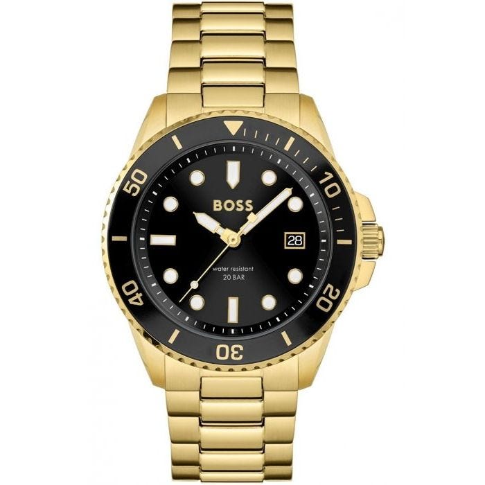 Montre - HUGO BOSS - BLACK ATHLEISURE - Acier Jaune - Quartz - Analogique