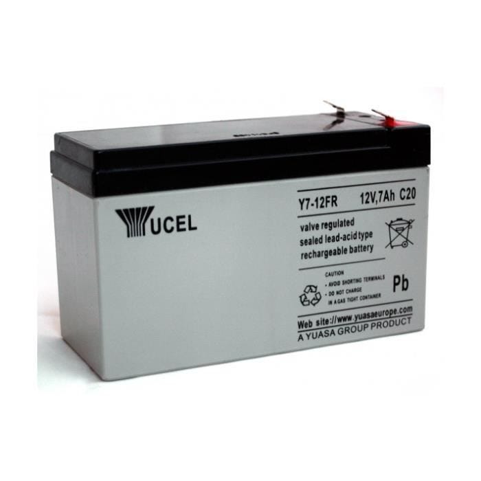 Batterie plomb Yucel 12V 7Ah Y7-12FR