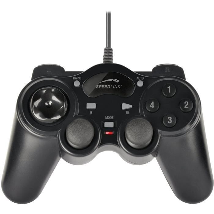Manette Filaire - SPEEDLINK - THUNDERSTRIKE - Gamepad pour PC - Noir