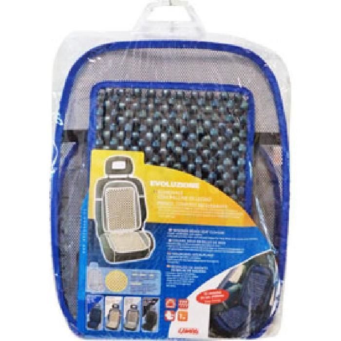 Couvre-siège - ADNAUTO - Billes Bleu - Universel - Ventilation - Réduction de fatigue