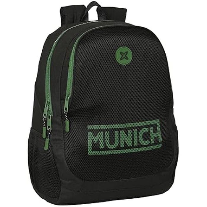 Sac à dos - SAFTA - Munich Caviar - Noir - 32x16x44 cm - Enfant
