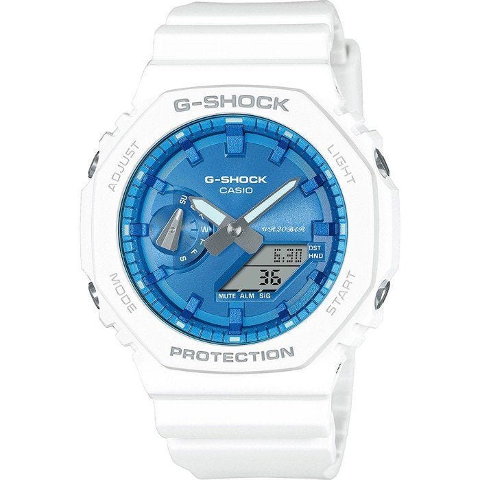 Montre - Casio - G-Shock GA-2100WS-7AER - Quartz - 49 mm - Résine Blanc