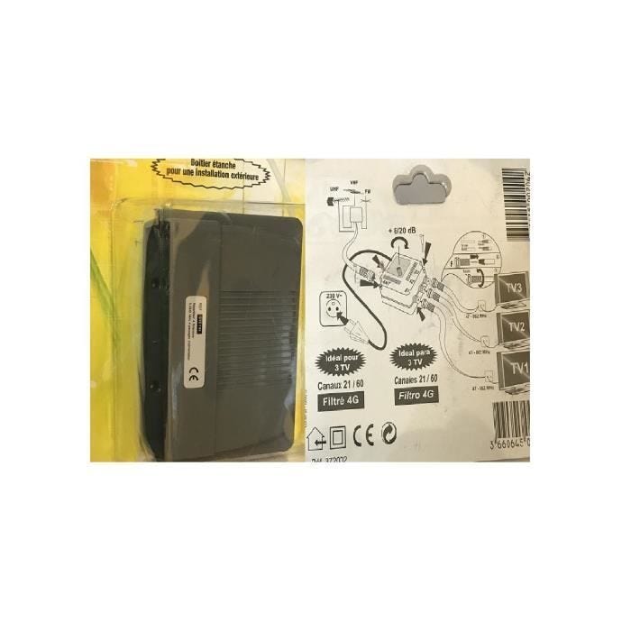 REPARTITEUR EXTERRIEUR TERRESTRE /SATELLITE 4 SORTIES REF 340022 ELAP HDME