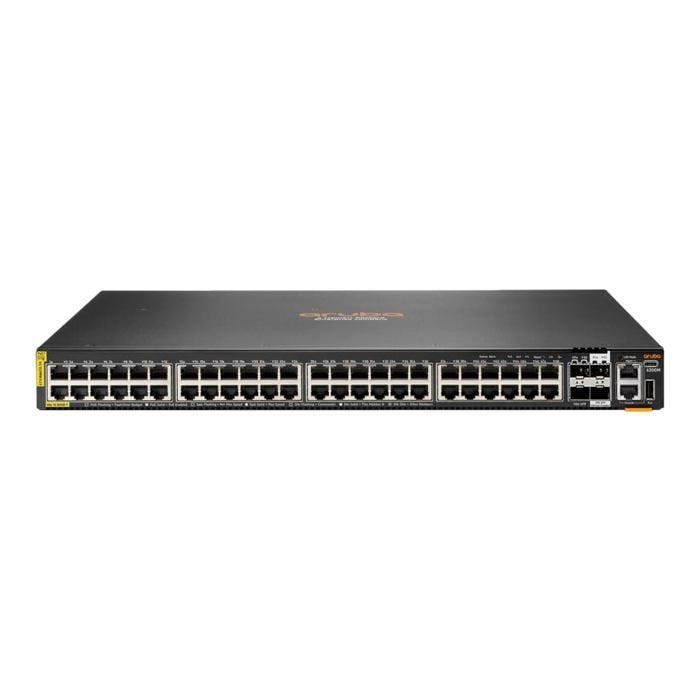 - Hewlett Packard Enterprise - HPE Aruba 6200M 48G Class4 PoE 4SFP+ Switch - commutateur - distance max. d'empilage de 10 km - 48