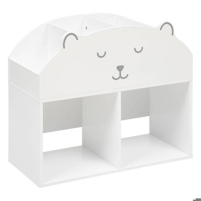 Meuble de rangement "Ourson" en bois 56x30cm blanc - Blanc - Atmosphera createur d'interieur