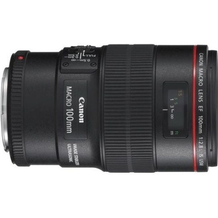 Objectif à Focale fixe Canon EF 100mm f/2.8L Macro IS USM