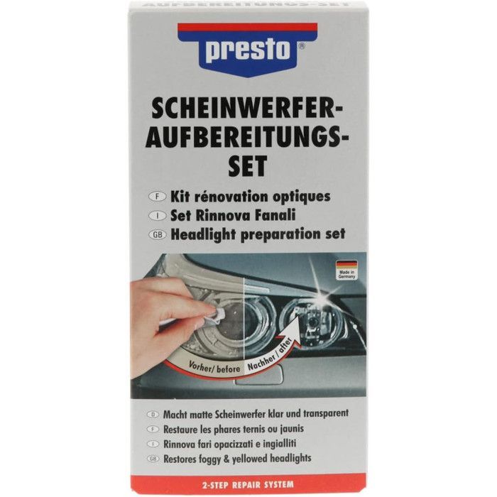 Presto 365171 Kit de Restauration pour Optiques de Phares