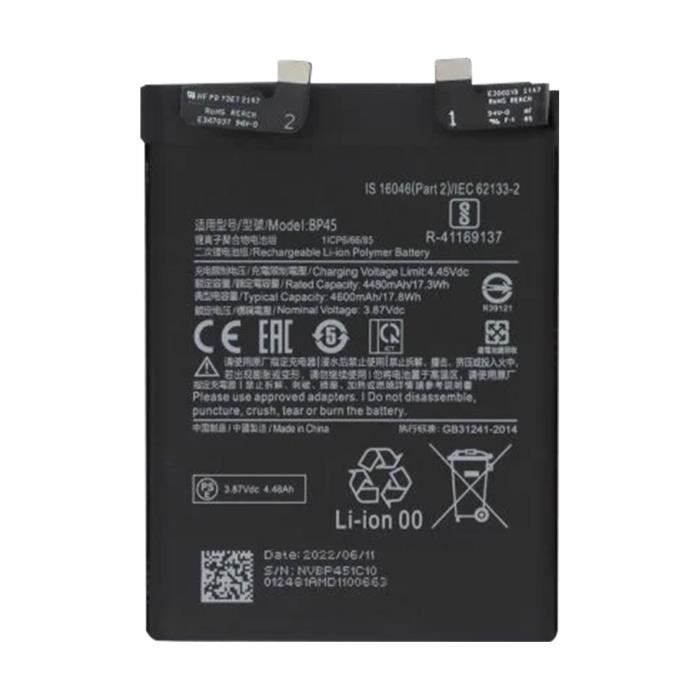 Batterie Interne - Xiaomi - 12 Pro - 4600mAh - Noir - Compatible BP45