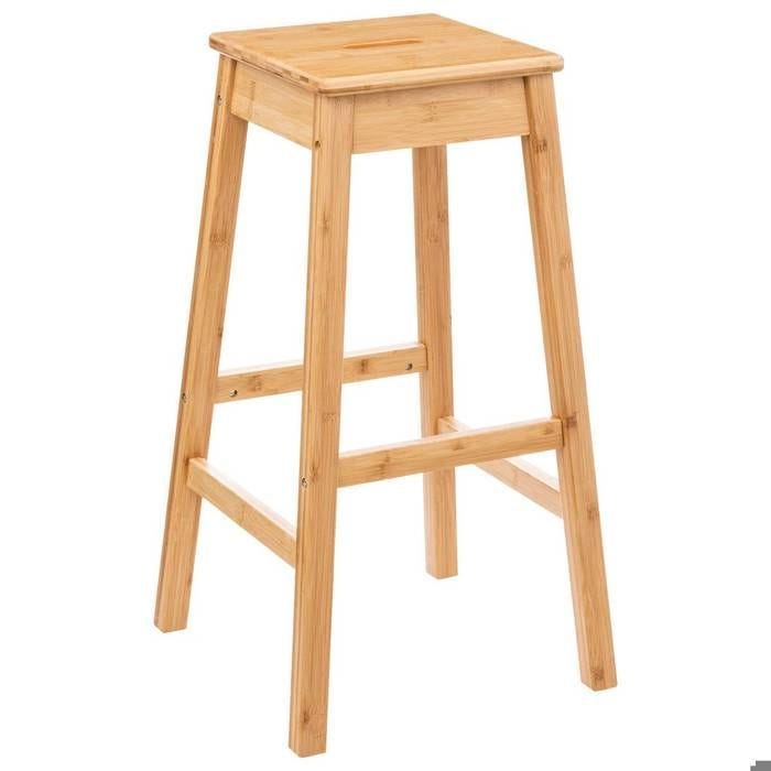 5five - tabouret de bar bambou 75cm