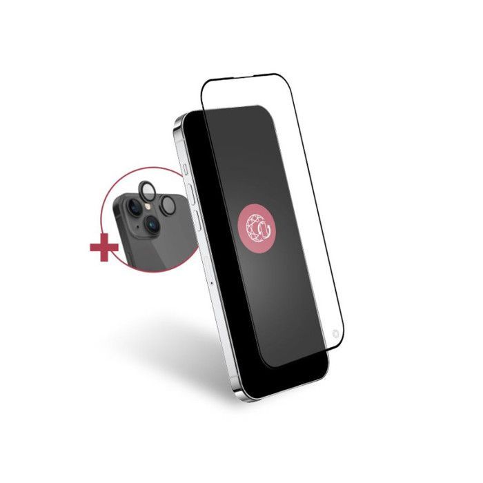 Pack protection d écran Forceglass verre trempé + caméra lens iPhone 15 Plus