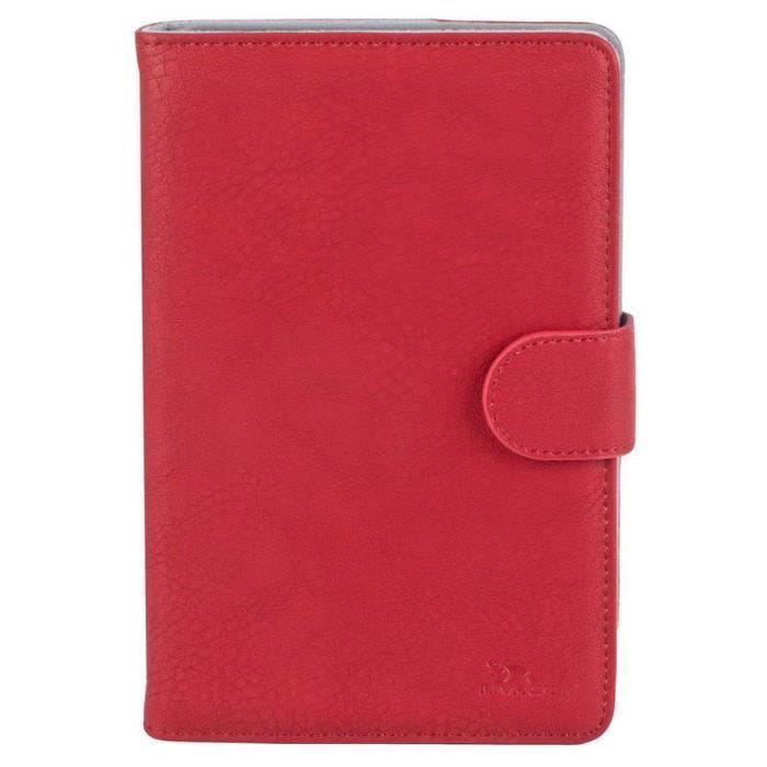 RIVACASE Etui tablette universel Orly 10,1'' - Cuir - Rouge
