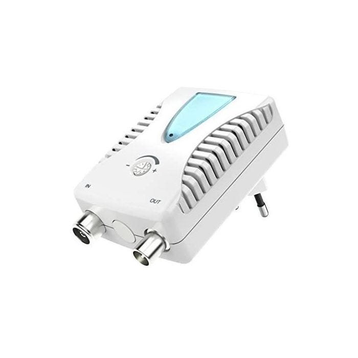 AMPLIFICATEUR LARGE BANDE-CATV, 25 DB, RÉGLABLE HAMA